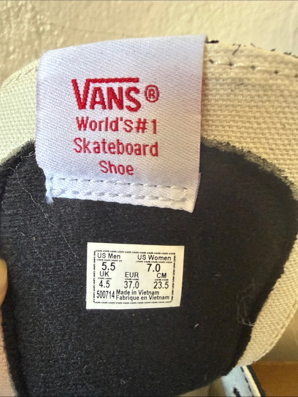 Vans Sk8-Hi Two-Tone High Top Sneakers — Black & Slate Blue - Picture 3 of 7